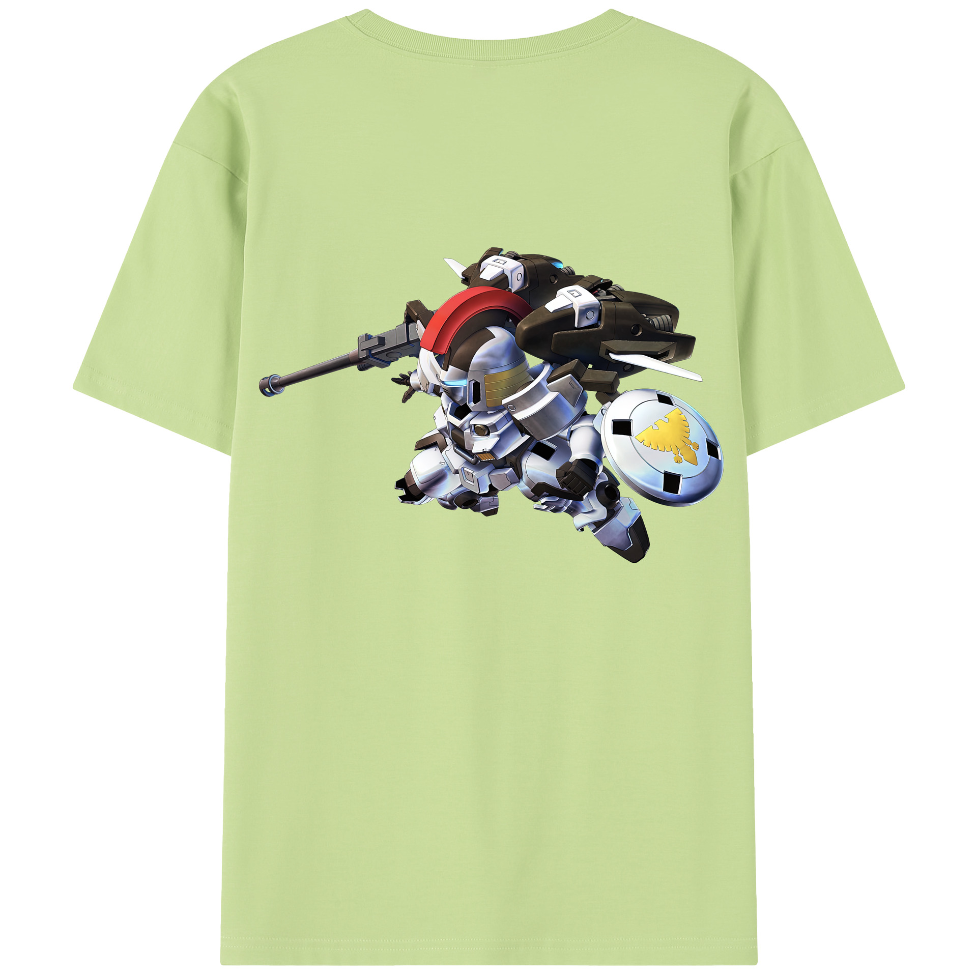 （画像用） 機動戦士ガンダム Mobile Suit Gundam 綿100％半袖Tシャツ（背面プリント）